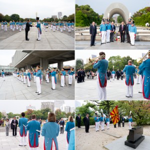 Cérémonie en hommage au Dr Marcel Junod au Parc de la Paix de Hiroshima